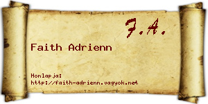 Faith Adrienn névjegykártya